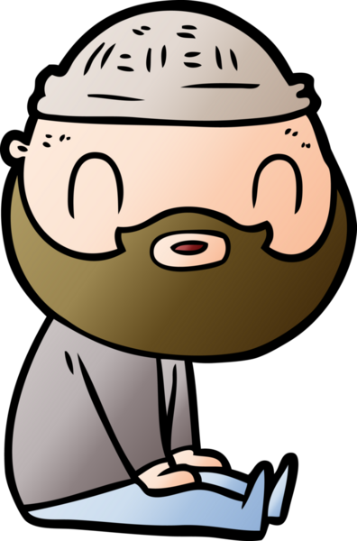 Bir insan tarafından çizilmiş sakallı bir adam.