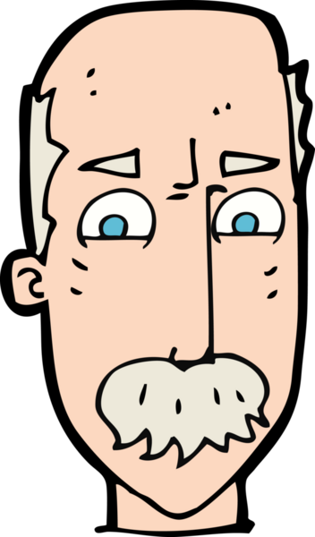 Çizgi film bir insan tarafından çizilmiş yaşlı bir adamı rahatsız ediyor.