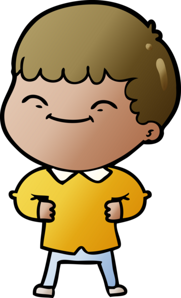 Bir insan tarafından çizilmiş mutlu çocuk çizgi filmi.