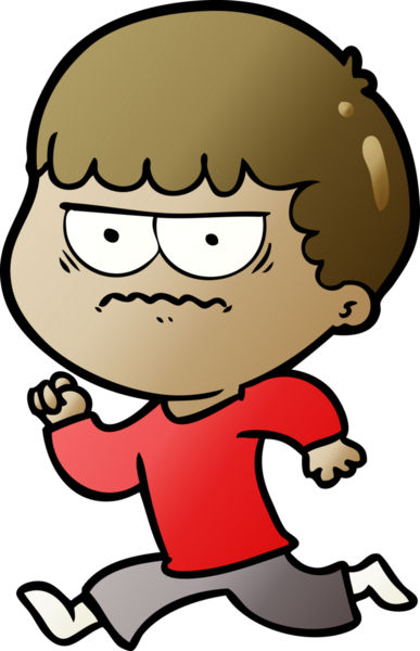 Bir insan tarafından çizilmiş kızgın bir adam.