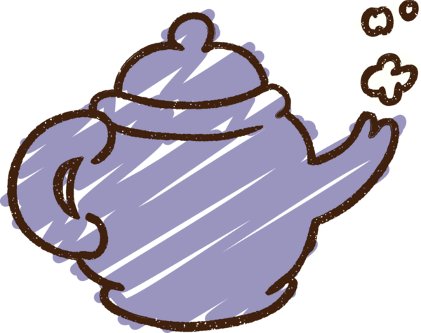 Bir insan tarafından çizilen Çaydanlık Tebeşiri