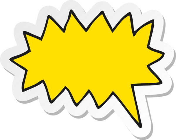 Bir insan tarafından çizilmiş basit bir karikatür çıkartması.