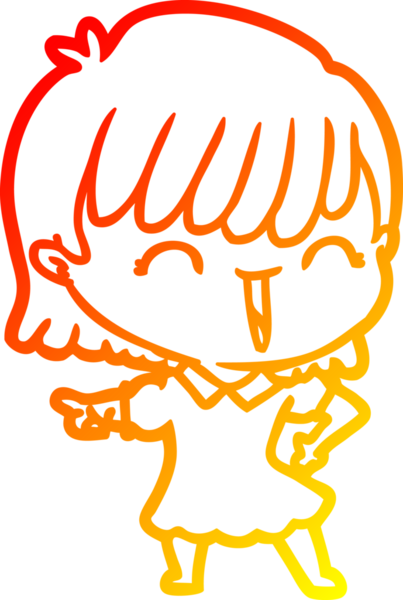 Bir insan tarafından çizilmiş bir karikatür kadın çizimi