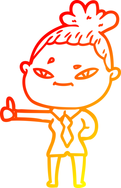 Bir insan tarafından çizilmiş bir karikatür kadın çizimi