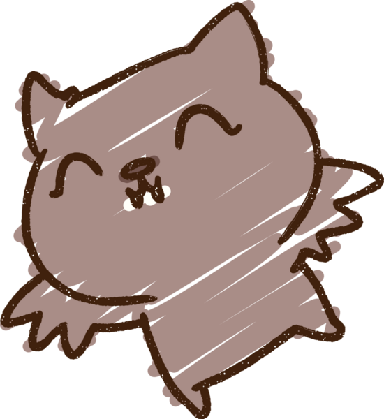 Bir insan tarafından çizilmiş Sevimli Yarasa Tebeşiri