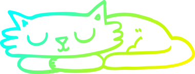 Bir insan tarafından çizilmiş uyuyan bir karikatür çizimi.