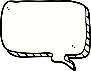 bir insan tarafından çizilmiş karikatür konuşma balonu