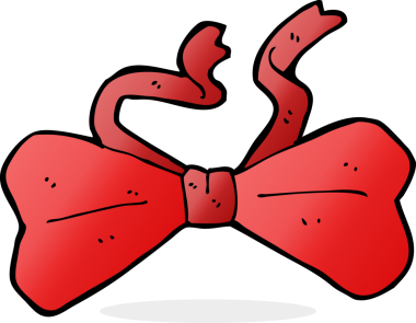 Bir insan tarafından çizilmiş çizgi film papyonu.