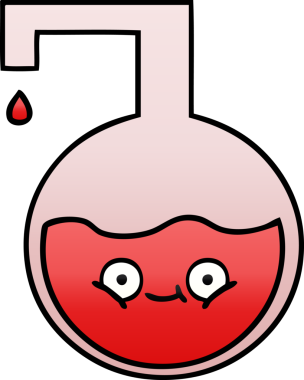 Bir insan tarafından çizilen bilimsel bir deneyin gölgelenmiş karikatürü.