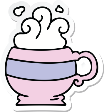 Bir insan tarafından çizilmiş garip bir el çıkartması.