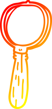 Bir insan tarafından çizilmiş çizgi film büyüteçlerinin çizimi.