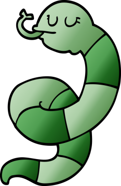 Bir insan tarafından çizilmiş karalama yılanı.