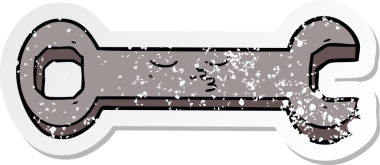 Bir insan tarafından çizilmiş çizgi film anahtarının sıkıntılı çıkartması.