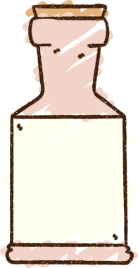 Bir insan tarafından çizilen Şişe Tebeşiri