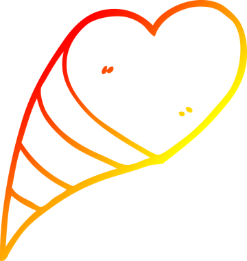 Bir insan tarafından çizilmiş aşk kalplerinin çizgi çizimi.