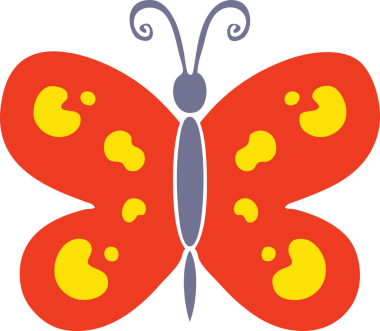 Bir insan tarafından çizilmiş garip bir kelebek çizimi.