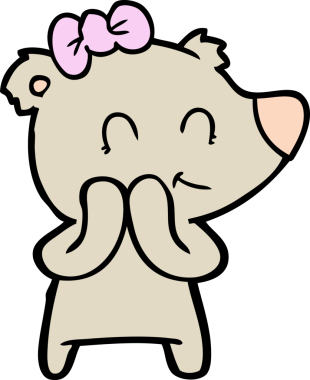 Bir insan tarafından çizilmiş bir çizgi film karakteri.