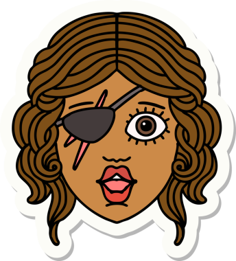 Bir insan tarafından çizilmiş düzenbaz bir karakterin çıkartması.