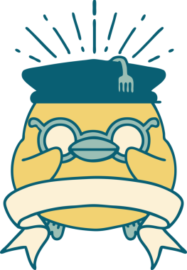 Bir insan tarafından çizilmiş dövmeli tomar afişi.