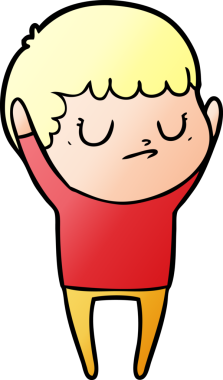 Bir insan tarafından çizilmiş huysuz çocuk çizgi filmi.