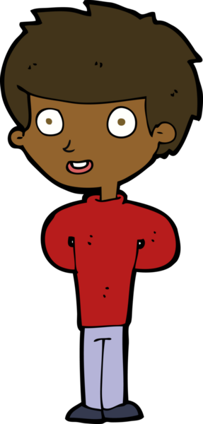 Bir insan tarafından çizilmiş mutlu çocuk çizgi filmi.