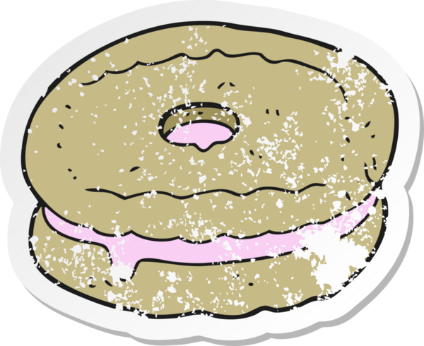 Bir insan tarafından çizilmiş karikatür bisküvisi.