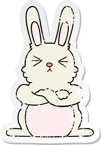 Bir insan tarafından çizilmiş garip bir el çiziminin sıkıntılı çıkartması.