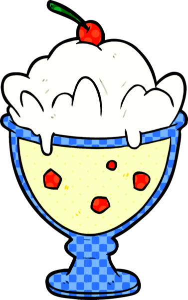 Bir insan tarafından çizilmiş lezzetli bir tatlı.