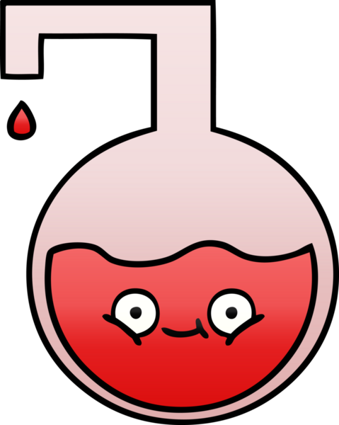 Bir insan tarafından çizilen bilimsel bir deneyin gölgelenmiş karikatürü.