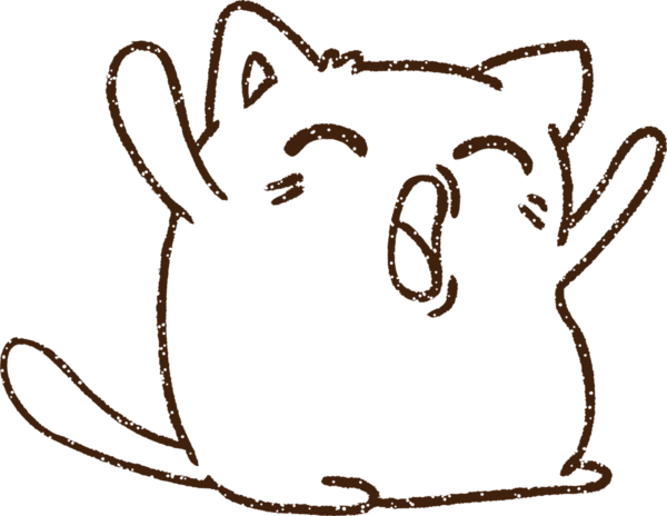 Bir insan tarafından çizilen Şarkı Söyleyen Kedi Kömürü