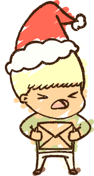 Bir insan tarafından çizilen Noel Adam Tebeşiri