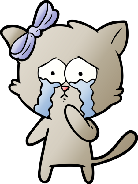 Bir insan tarafından çizilmiş çizgi film kedisi.