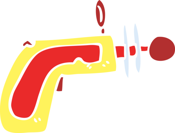 Bir insan tarafından çizilmiş karalama ışın silahı.