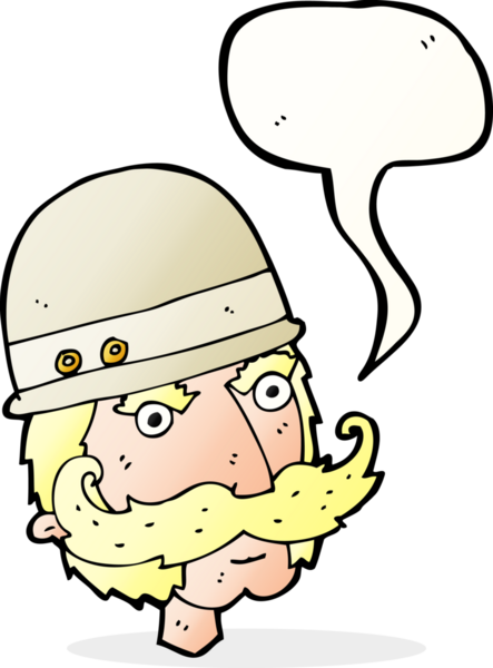 bir insan tarafından çizilmiş konuşma baloncuğu ile Victoria tarzı büyük oyun avcısı.