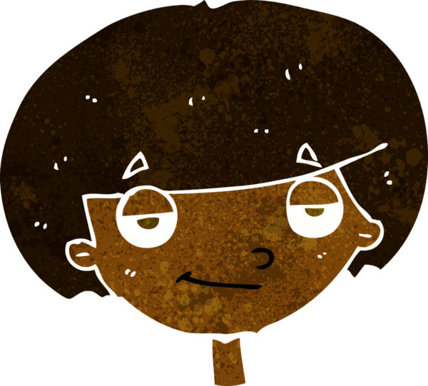 Bir insan tarafından çizilmiş kendini beğenmiş bir çocuk.