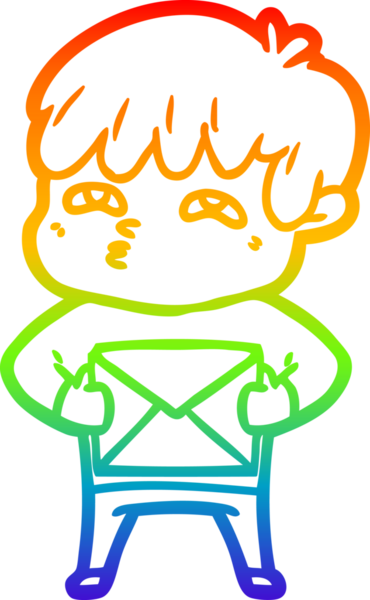 Gökkuşağı gradyanı çizimi Bir insan tarafından çizilmiş tuhaf bir çizgi