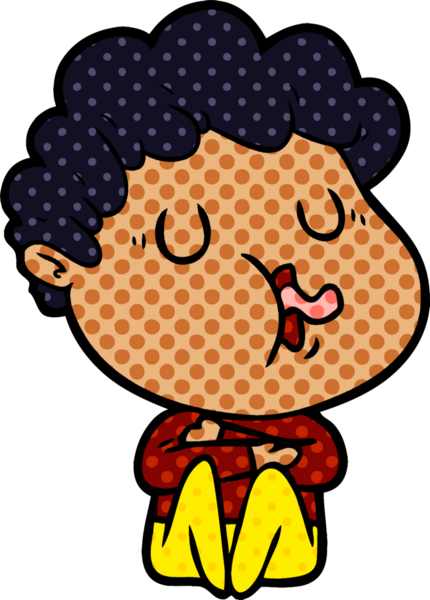 Bir insan tarafından çizilmiş çizgi film şarkıcısı.