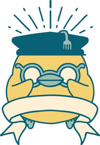 Bir insan tarafından çizilmiş dövmeli tomar afişi.