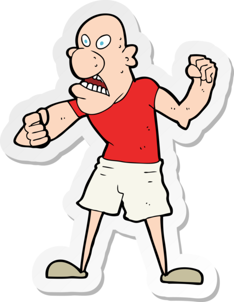 Bir insan tarafından çizilmiş vahşi bir adamın çıkartması.