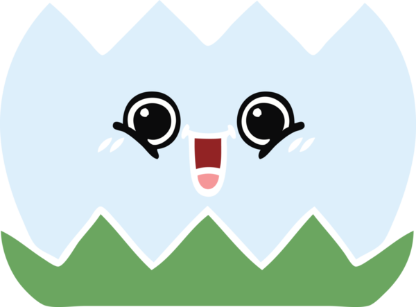 Bir insan tarafından çizilmiş bir nilüfer çiçeğinin düz renkli retro karikatürü