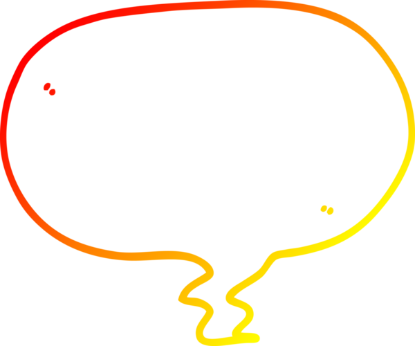 Bir insan tarafından çizilmiş bir karikatür konuşma baloncuğunun sıcak çizgi çizimi