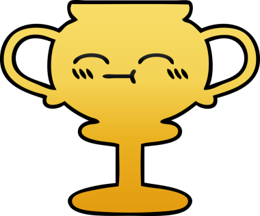 Bir insan tarafından çizilmiş bir kupanın gölgelenmiş karikatürü