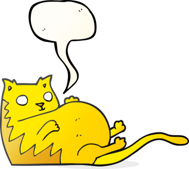 Bir insan tarafından çizilmiş serbest konuşma balonu karikatürü.