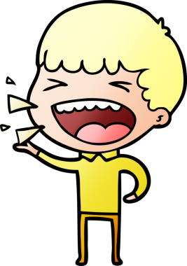 Bir insan tarafından çizilmiş gülen adam.