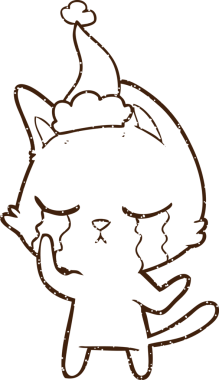 Ağlayan Kedi Kömürü Bir insan tarafından çizilmiş