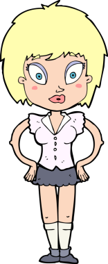 Bir insan tarafından çizilmiş güzel bir kız.