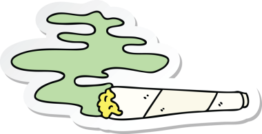 Bir insan tarafından çizilmiş garip bir el çiziminin çıkartması.