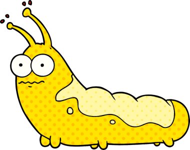 Bir insan tarafından çizilmiş komik bir karikatür tırtılı.