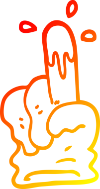 Bir insan tarafından çizilmiş bir tıbbi eldiven çizimi.