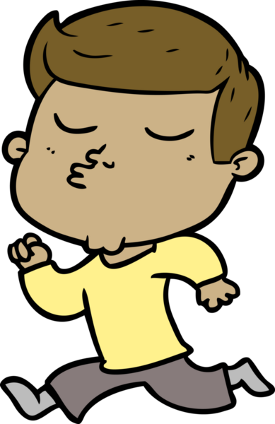 Bir insan tarafından çizilmiş karikatür mankeni adam.